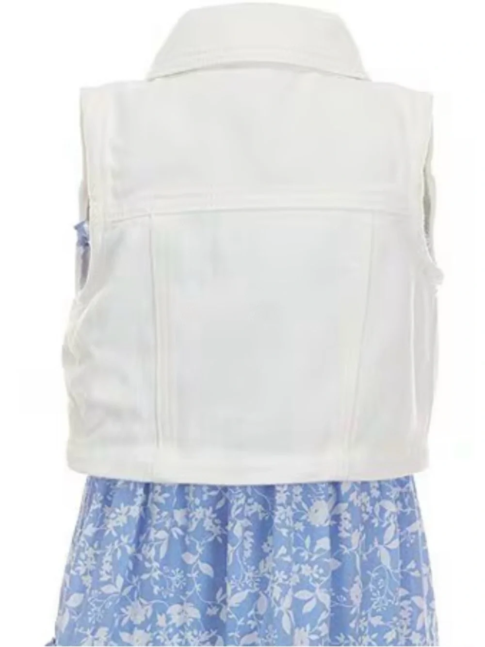 Rare Edition White Denim Vest